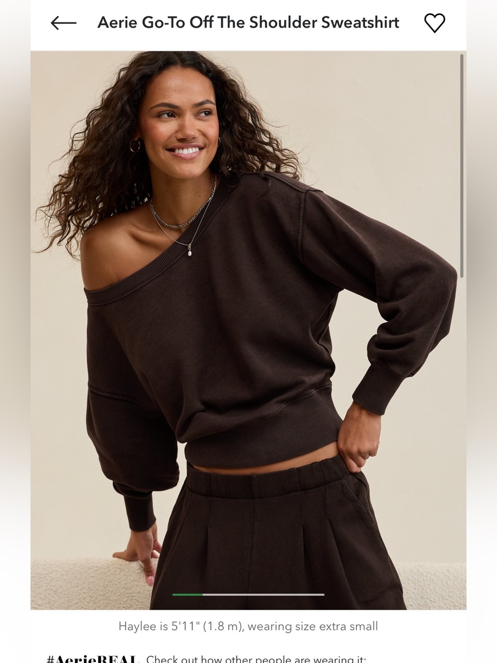 Aerie Go-To Off The Shoulder Sweater